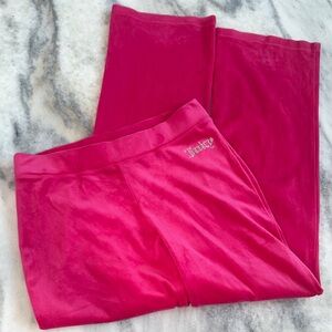 Juicy Couture Fuchsia Velour Trousers